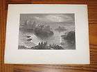 ireland town of ballyshannon falls harbour view 1841 antique print