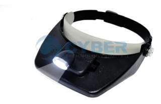 LED Head Light Flashlight Headlamp & Magnifying Glass Magnifier