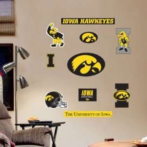 Iowa Hawkeyes Team Logo Assortment Fathead NIB