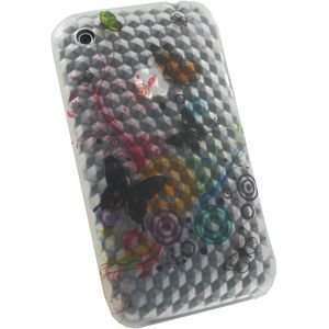  Apple iPhone 3G/3GS Laser Silicone Case (Butterflies 