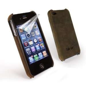   for Apple iPhone 4 / 4G / 4S   Brown + screen protector Electronics