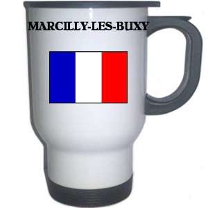  France   MARCILLY LES BUXY White Stainless Steel Mug 