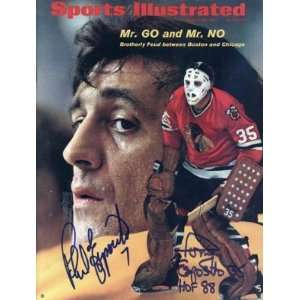   Phil Esposito Autographed Sports Illustrated Magazine   March 29,1971