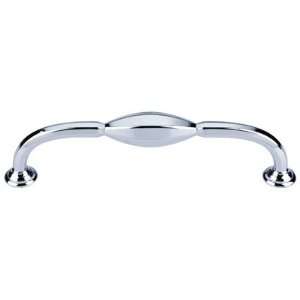 Top knobs   chareau   small d pull 5 1/16 centers in polished chrome