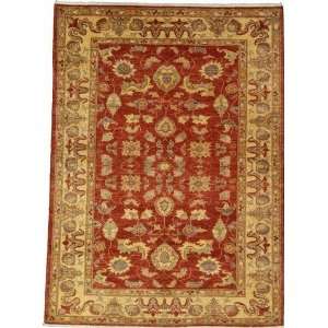  60 x 83 Red Hand Knotted Wool Ziegler Rug Furniture 