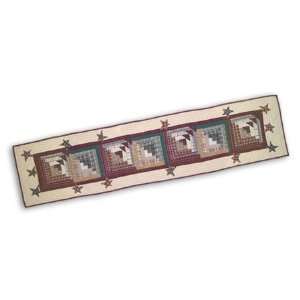  Woodland Star And Geese Table Runner 16 x 72 In. Kitchen 