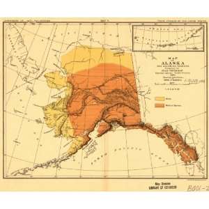  1882 Map of Alaska and adjoining regions.