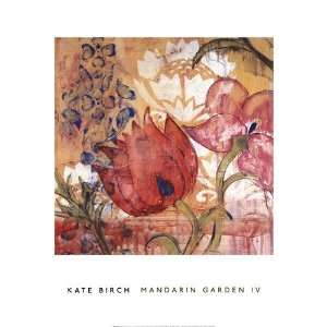 Mandarin Garden IV Finest LAMINATED Print Kate Birch 14x18 