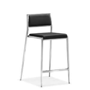  Zuo Modern Dolemite Counter Chair Black