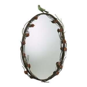  Bird Mirror in Muted Rust