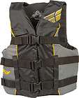 Youth Fly Racing Life Jacket Safety Vest Yellow/Black Coast Guard 