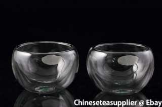 60cc Double Layer Glass Cup Tea Cup  