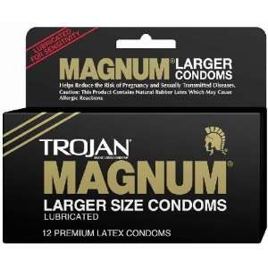  Trojan Magnum 12 Pack   Condoms
