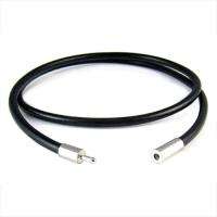 Mens Womens Black Genuine Leather Cord Necklace Chain 20 / 22 