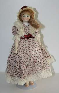 FULLY JOINTED MADE IN ITALY PORCELAIN DOLL 12 INCHES  