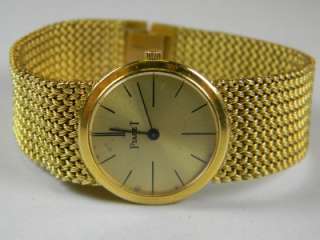 Authentic Piaget Vintage 18K Solid Yellow Gold Womens Watch Wind 