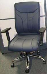 Chicago Navy Office Chair Adjustable Leatherette  