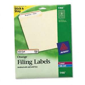 Perm Self Adhesive Laser/Ink Jet File Folder Labels 