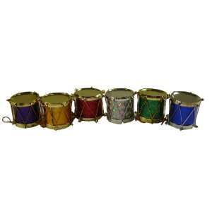   Club Pack of 1728 Jewel Tone Drum Christmas Ornaments