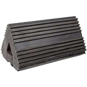   13 Extruded Rubber Wheel Chock, 12 Width, 5 3/4 Height, 6 1/2 Depth
