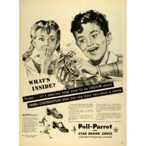 com 1944 Ad Roberts Johnson Rand Poll Parrot Shoes Children St. Louis 