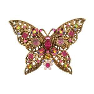 Michal Negrin Chick Butterfly Hair Brooch Beautifully Designed with 