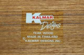 KALMAR DESIGNS TEAK WOOD Serving Tray 2 Pieces  
