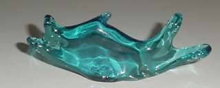 Vintage Blue Kanawha Glass FISH Figurine   No Label  