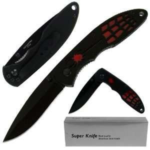   Quality WhetstoneT Deluxe Black and Red Spider Stainless Steel Locki