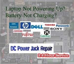 Laptop AC DC Power Jack Repair Service HP Dell Toshiba Lenovo Sony 