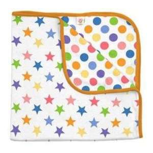  Little Miss Matched Reversible Receiving Blanket  Stars 
