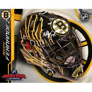   Boston Bruins Autographed Full Size Goalie Mask 