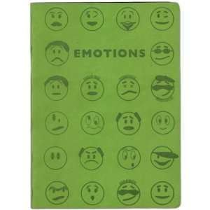  Green Embossed Emotions Leather Journal   Lined
