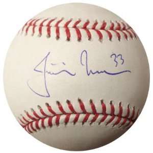 Justin Morneau Autographed Baseball
