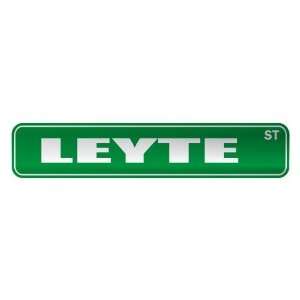   LEYTE ST  STREET SIGN CITY PHILIPPINES