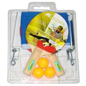  Kamachi Vortex Table Tennis Set, 2 Bats, 3 Balls & Net Set 