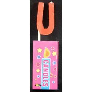  Letter U Candle Assorted Colors Toys & Games