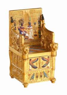 EGYPTIAN GODS KINGS THRONE TRINKET BOX FIGURINE  