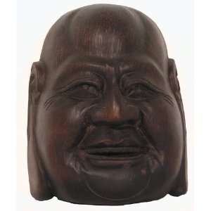  Wood Mask Laughing Buddha 