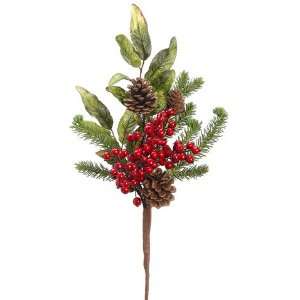 20 Berry/Cone/Pine Spray Red (Pack of 12)