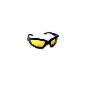   Vision Kickback Padded Foam Glasses Yellow Lens