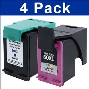  4 Pack (Black / Color) Remanufactured Ink Cartridge 