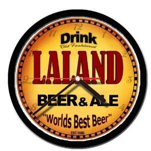  LALAND beer and ale cerveza wall clock 