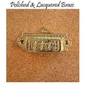 Decorative Lakehurst Design Solid Brass Bin Pull Polished Brass Finish 