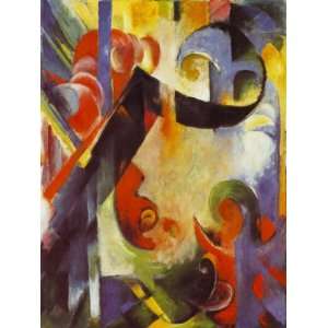  Hand Made Oil Reproduction   Franz Marc   24 x 32 inches 