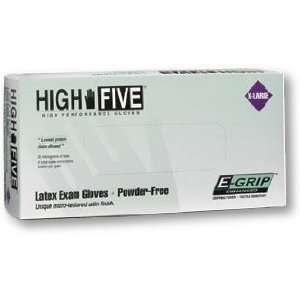  High Five L92 E Grip Max Latex Exam Gloves   Powder Free 