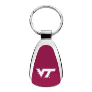  Virginia Tech   Teardrop Keychain   Burgundy Sports 