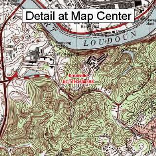 USGS Topographic Quadrangle Map   Knoxville, Tennessee (Folded 