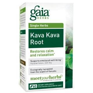 Gaia Herbs Kava Kava, 60 capsule Bottle by Gaia Herbs