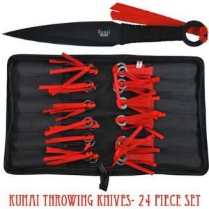  Kunai 24 Piece Throwing Knife Set